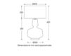 Scheme Table lamp Adora Heathfield 2020 TL-ADOR-ABRS-TEAL
