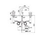 Scheme Wash basin mixer Flamant RVB 4030.14.45 Contemporary / Modern