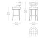 Scheme Bar stool Brabbu by Covet Lounge 2015 ZULU BAR CHAIR Art Deco / Art Nouveau