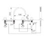 Scheme Bath mixer Flamant RVB 4075.11.70 Contemporary / Modern