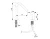 Scheme Wash basin mixer Flamant RVB 4570.11.45 Contemporary / Modern