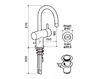 Scheme Wash basin mixer Flamant RVB 4540.11.11 Contemporary / Modern