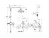 Scheme Shower fittings  Flamant RVB 1935.11.77 Contemporary / Modern