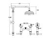 Scheme Shower fittings  Flamant RVB 1935.11.63 Contemporary / Modern