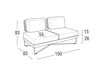 Scheme Terrace couch Coral Reef Roberti Rattan Greenfield 9802 Contemporary / Modern