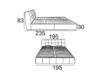 Scheme Bed Nicoline Letti BRIC CONTENITORE Matr. 180x200 1 Mov.  Contemporary / Modern