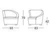 Scheme Сhair Formerin Contemporary Modern LESLYE Poltrona/Arm-chair Contemporary / Modern