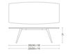 Scheme Dining table Pacini & Cappellini Made In Italy 5408 2 Contemporary / Modern
