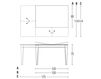 Scheme Dining table Pacini & Cappellini Made In Italy 5481 Plurimo 2 Contemporary / Modern