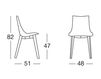 Scheme Chair Scab Design / Scab Giardino S.p.a. Marzo 2806 FW 310 Contemporary / Modern