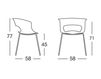 Scheme Armchair Scab Design / Scab Giardino S.p.a. Sedute Design 2690 310 Contemporary / Modern