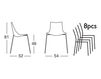 Scheme Chair Scab Design / Scab Giardino S.p.a. Novita Comfort 2273  100 Contemporary / Modern