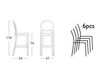 Scheme Bar stool Scab Design / Scab Giardino S.p.a. Marzo 2358 183 Contemporary / Modern