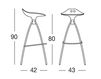 Scheme Bar stool Scab Design / Scab Giardino S.p.a. Marzo 2295 183 Contemporary / Modern