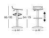 Scheme Bar stool Scab Design / Scab Giardino S.p.a. Marzo 2224 Contemporary / Modern
