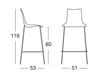 Scheme Bar stool Scab Design / Scab Giardino S.p.a. Marzo 2540 202 Contemporary / Modern