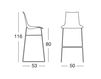 Scheme Bar stool Scab Design / Scab Giardino S.p.a. Marzo 2547 100 Contemporary / Modern