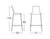 Scheme Bar stool Scab Design / Scab Giardino S.p.a. Marzo 2560 214 Contemporary / Modern