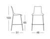 Scheme Bar stool Scab Design / Scab Giardino S.p.a. Collezione 2011 2561 214 Contemporary / Modern