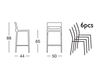Scheme Bar stool Scab Design / Scab Giardino S.p.a. Novita Comfort 2227 Contemporary / Modern