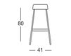 Scheme Bar stool Scab Design / Scab Giardino S.p.a. Novita Comfort 2300 11 Contemporary / Modern