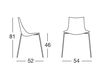Scheme Chair ZEBRA POP 4 legs Scab Design / Scab Giardino S.p.a. Novita Comfort 2640 Contemporary / Modern