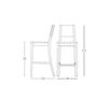 Scheme Bar stool Montbel 2014 sintesi 01581 Contemporary / Modern