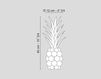 Scheme Decor element  Pineapple Cristallo VGnewtrend Home Decor 5001786.00 Contemporary / Modern