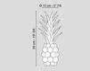Scheme Decor element  Pineapple Cristallo VGnewtrend Home Decor 5001787.00 Contemporary / Modern