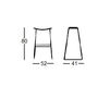 Scheme Bar stool Tic Capdell 2010 530P Contemporary / Modern