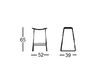 Scheme Bar stool Tic Capdell 2010 530P-65 Contemporary / Modern