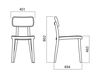 Scheme Chair Infiniti Design Indoor PORTA VENEZIA UPHOLSTERED SEAT CHAIR Contemporary / Modern