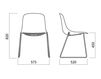 Scheme Chair Infiniti Design Indoor PURE LOOP BINUANCE SLEDGE Contemporary / Modern