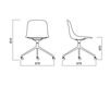 Scheme Chair Infiniti Design Indoor PURE LOOP SWIVEL WITH CASTORS Contemporary / Modern