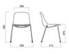 Scheme Chair Infiniti Design Indoor PURE LOOP 3D WOOD 4 LEGS Contemporary / Modern