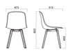 Scheme Chair Infiniti Design Indoor PURE LOOP 3D WOOD WOODEN LEGS Contemporary / Modern