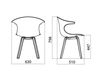 Scheme Armchair Infiniti Design Indoor LOOP WOODEN LEGS UPHOLSTERED 2 Contemporary / Modern