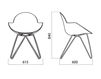 Scheme Armchair Infiniti Design Indoor COOKIE WIRE FRAM 1 Contemporary / Modern