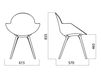 Scheme Armchair Infiniti Design Indoor COOKIE WOODEN LEGS UPHOLSTERED 1 Contemporary / Modern