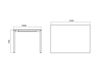 Scheme Dining table Infiniti Design Indoor SIDEOUT 2 Contemporary / Modern