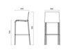 Scheme Bar stool Infiniti Design Indoor VENT STOOL 1 Contemporary / Modern