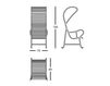 Scheme Terrace chair GARDENIAS B.D (Barcelona Design) ARMCHAIRS GARDENIAS ARMCHAIR WITH PERGOLA 1 Loft / Fusion / Vintage / Retro