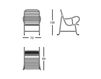 Scheme Terrace chair GARDENIAS B.D (Barcelona Design) ARMCHAIRS GARDENIAS ARMCHAIR 6 Loft / Fusion / Vintage / Retro