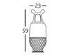 Scheme Vase SHOWTIME B.D (Barcelona Design) ACCESSORIES SWJAR5BL 1 Contemporary / Modern